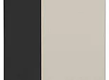 Шкаф нижний бутылочница Фьюжн Cream Silk/Graphite 816*200*480