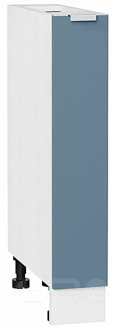 Шкаф нижний бутылочница Фьюжн Silky Blue Белый 816*150*480