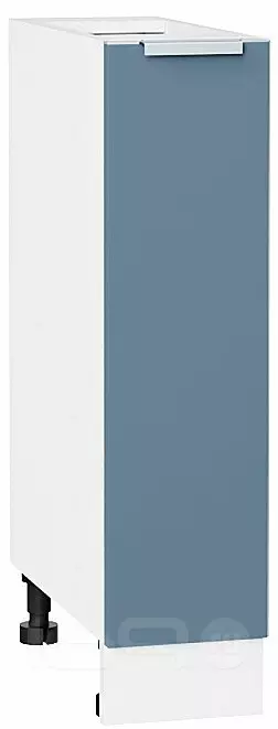 Шкаф нижний бутылочница Фьюжн Silky Blue Белый 816*200*480