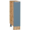 tumb 1 - Шкаф нижний бутылочница Фьюжн Silky Blue Дуб Вотан 816*200*480