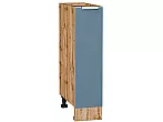 Шкаф нижний бутылочница Фьюжн Silky Blue Дуб Вотан 816*200*480