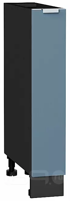 Шкаф нижний бутылочница Фьюжн Silky Blue Graphite 816*150*480