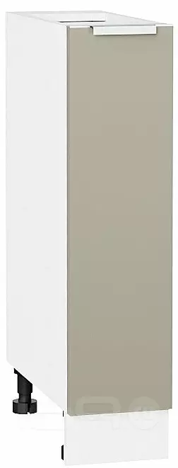 Шкаф нижний бутылочница Фьюжн Silky Grey Белый 816*200*480