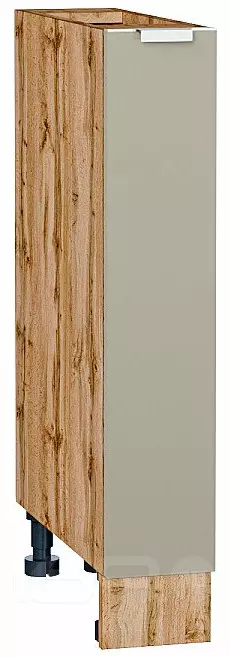 Шкаф нижний бутылочница Фьюжн Silky Grey Дуб Вотан 816*150*480