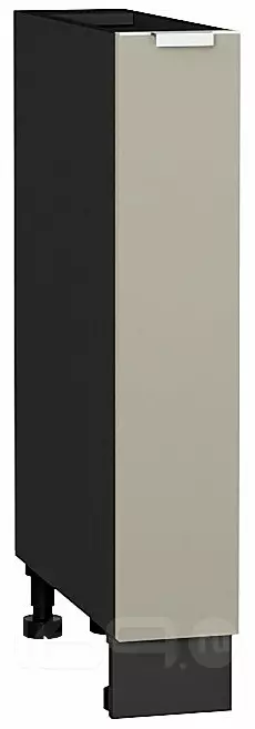 Шкаф нижний бутылочница Фьюжн Silky Grey Graphite 816*150*480