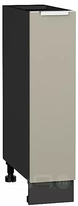 Шкаф нижний бутылочница Фьюжн Silky Grey Graphite 816*200*480
