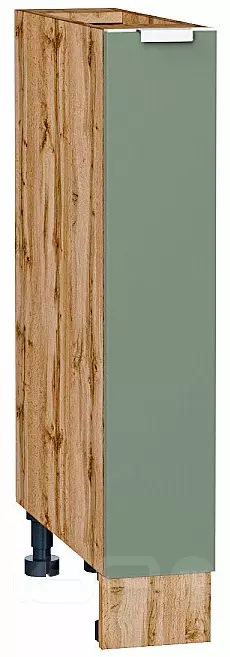 Шкаф нижний бутылочница Фьюжн Silky Mint Дуб Вотан 816*150*480