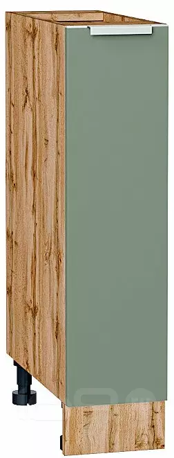 Шкаф нижний бутылочница Фьюжн Silky Mint Дуб Вотан 816*200*480