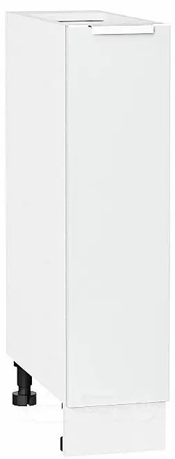 Шкаф нижний бутылочница Фьюжн Silky White Белый 816*200*480