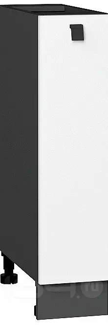 Шкаф нижний бутылочница Глетчер Айленд Силк Graphite 816*200*478