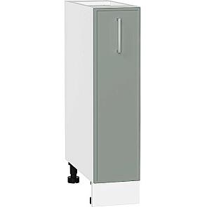 Шкаф нижний бутылочница Квадро Аквамарин/Белый 816*200*481