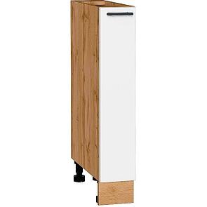Шкаф нижний бутылочница Лайт Special White/Дуб Вотан 816*150*478