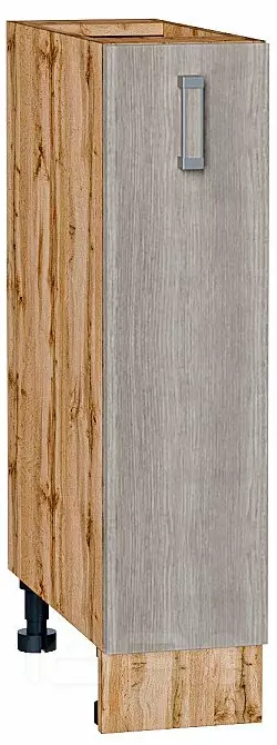 Шкаф нижний бутылочница Лофт Cappuccino Veralinga Дуб Вотан 816*200*480