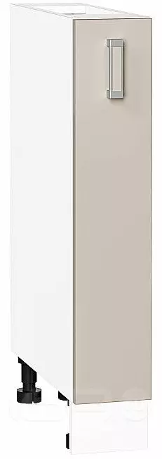 Шкаф нижний бутылочница Лофт Cream Silk/Белый 816*150*480