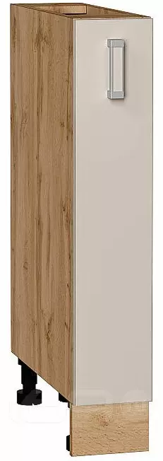 Шкаф нижний бутылочница Лофт Cream Silk/Дуб Вотан 816*150*480
