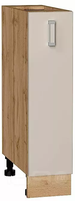 Шкаф нижний бутылочница Лофт Cream Silk/Дуб Вотан 816*200*480