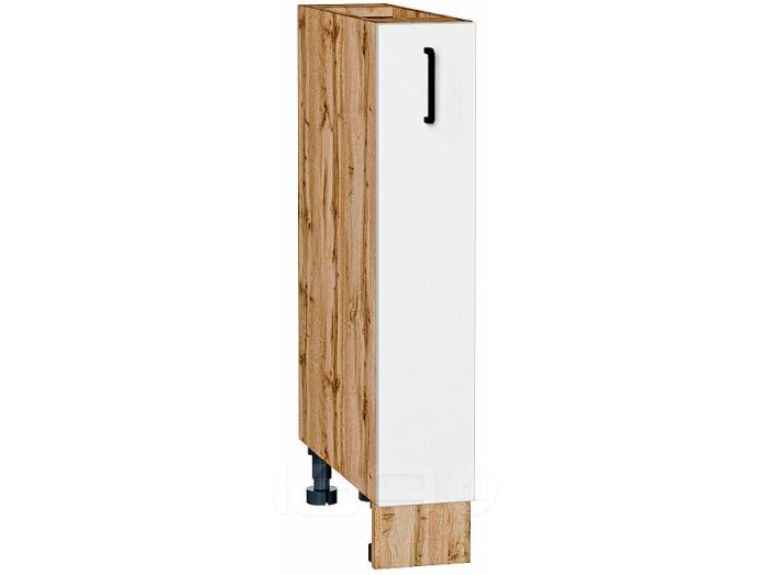 Шкаф нижний бутылочница Лофт Super White Дуб Вотан 816*150*480
