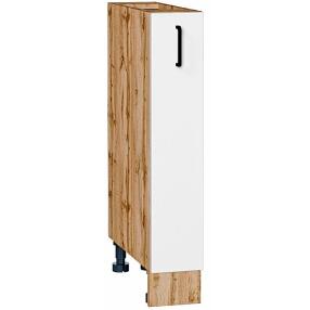 Шкаф нижний бутылочница Лофт Super White Дуб Вотан 816*150*480