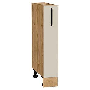 Шкаф нижний бутылочница Нео Cream Silk/Дуб Вотан 816*150*480