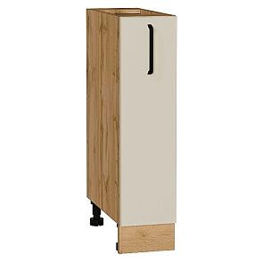 Шкаф нижний бутылочница Нео Cream Silk/Дуб Вотан 816*200*480