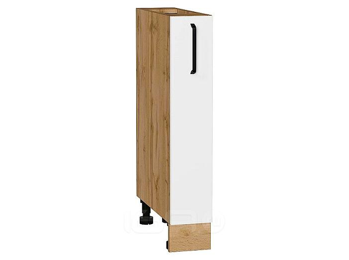 Шкаф нижний бутылочница Нео White Silk/Дуб Вотан 816*150*480