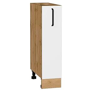 Шкаф нижний бутылочница Нео White Silk/Дуб Вотан 816*200*480