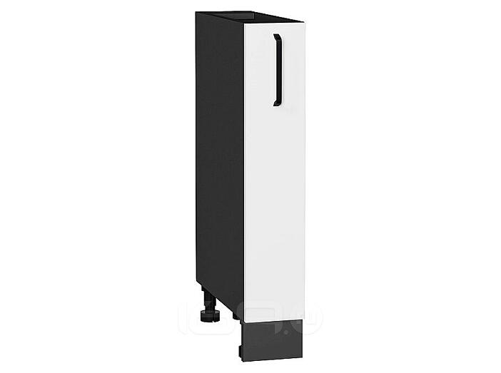 Шкаф нижний бутылочница Нео White Silk/Graphite 816*150*480