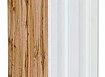 Шкаф нижний бутылочница Ницца Белый/Дуб Вотан 816*150*478