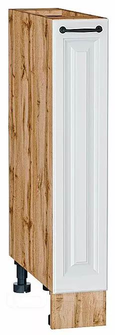 Шкаф нижний бутылочница Ницца Blanco/Дуб Вотан 816*150*478