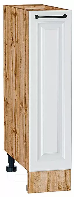 Шкаф нижний бутылочница Ницца Blanco/Дуб Вотан 816*200*478