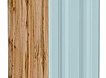 Шкаф нижний бутылочница Ницца Голубой/Дуб Вотан 816*150*478