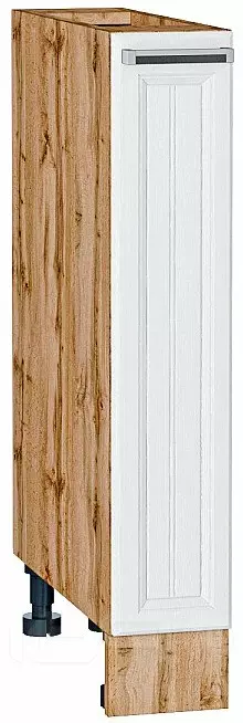 Шкаф нижний бутылочница Прага Белое дерево Дуб Вотан 816*150*478