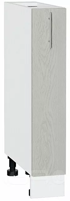 Шкаф нижний бутылочница Сканди Cappuccino Softwood Белый 816*150*480