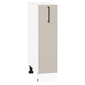 Шкаф нижний бутылочница Сканди Cream Silkwood/Белый 816*200*480