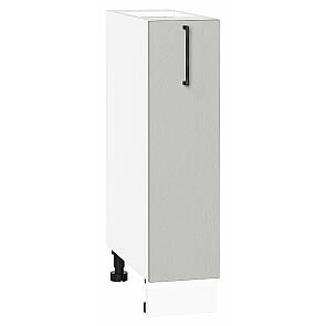 Шкаф нижний бутылочница Сканди Grey Silkwood/Белый 816*200*480