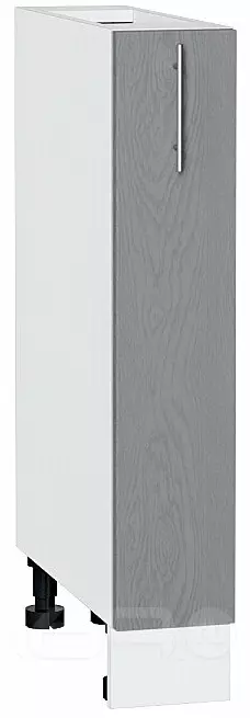 Шкаф нижний бутылочница Сканди Grey Softwood Белый 816*150*480