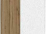 Шкаф нижний бутылочница Сканди White Silkwood/Дуб Вотан 816*150*480