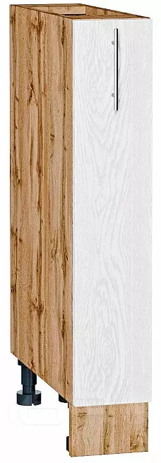 Шкаф нижний бутылочница Сканди White Softwood Дуб Вотан 816*150*480