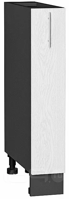 Шкаф нижний бутылочница Сканди White Softwood Graphite