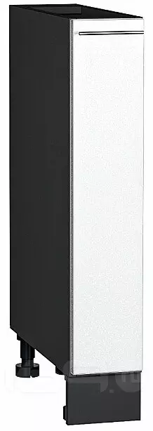 Шкаф нижний бутылочница Валерия-М Белый металлик Graphite 816*150*478