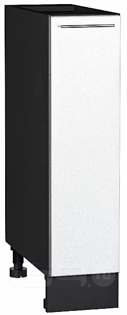Шкаф нижний бутылочница Валерия-М Белый металлик Graphite 816*200*478
