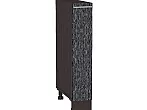 Шкаф нижний бутылочница Валерия-М Черный металлик дождь Graphite 816*200*478