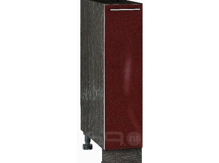Шкаф нижний бутылочница Валерия-М Гранатовый металлик Graphite