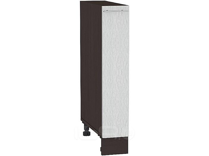 Шкаф нижний бутылочница Валерия-М НБ 200 Серый металлик дождь-Венге