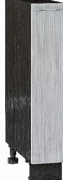 Шкаф нижний бутылочница Валерия-М Серый металлик дождь светлый Graphite
