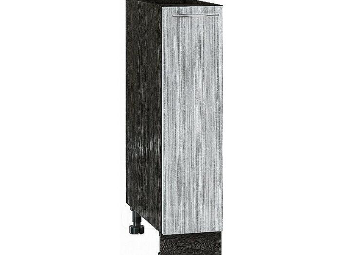 Шкаф нижний бутылочница Валерия-М Серый металлик дождь светлый Graphite