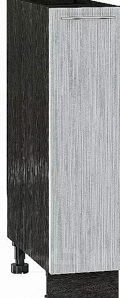 Шкаф нижний бутылочница Валерия-М Серый металлик дождь светлый Graphite