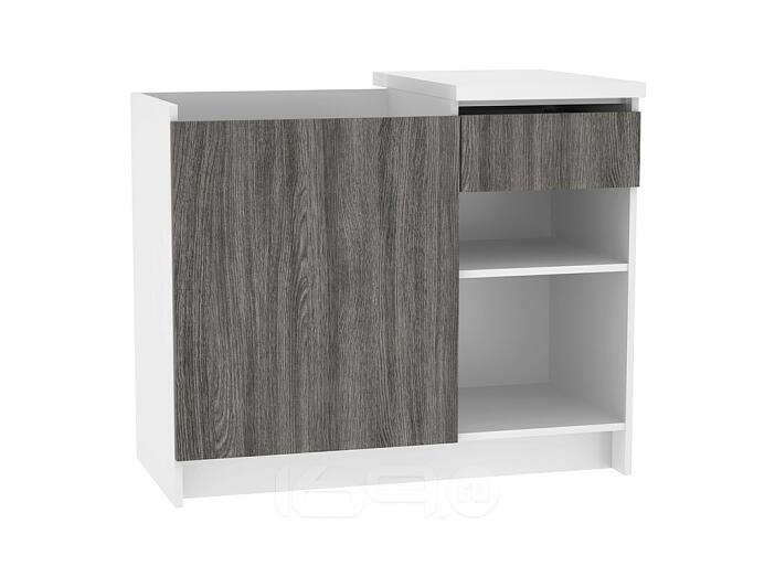 Шкаф нижний мойка Куба ШНМ 1001 Чёрный ясень Шкаф нижний мойка Куба ШНМ 1001 Чёрный ясень