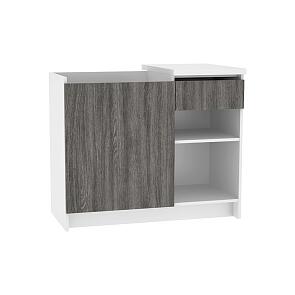 Шкаф нижний мойка Куба ШНМ 1001 Чёрный ясень