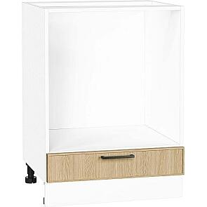 Шкаф нижний под духовку Эйр Real Oak/Белый 816*600*476